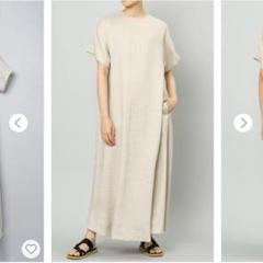 SACRA ドルマンスリーブ　リネンワンピース新品タグ付　39600円 SACRA ドルマンスリーブ リネンワンピース新品タグ付 39600円
