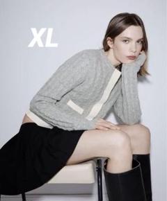 ZARA - Zara ウール100% ケーブルニットカーディガン ZARA - Zara ウール100% ケーブルニットカーディガンの通販 by