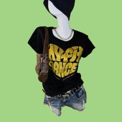00s ピチT Tシャツ ハートロゴ y2k 平成女児 平成ギャル NANA