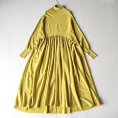 美品✨カレンソロジー タートルネックニットワンピース イエロー