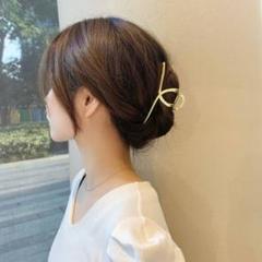 ❤️ラスト１点❤️ ヘアクリップ 大きめ バンスクリップ ゴールド