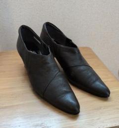 【超美品】うさぎや　ブラック　パンプス 樹木希林さん愛用 うさぎや 日本製 パンプス 黒 ブラック 本革