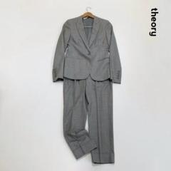 極美品⭐️theory、スーツ上下、グレー色、春夏向き、少し大きめのサイズ0 2025年最新】theory カラー：グレイ系 スーツパンツの人気