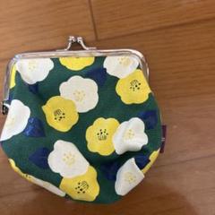 花柄がま口財布（緑・黄色・白）鎌倉小町通り