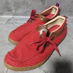 【mobus】 モーブス （42） レッド メンズ モカシン