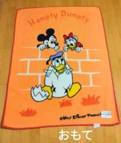★激レア★昭和レトロ当時物　ディズニー毛布寝具　ミッキー　ドナルド　ニトリ寝具