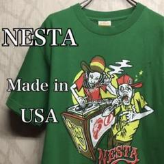 【激レア】ネスタブランド　Tシャツ　半袖　DJ キャラクターデザイン　USA品