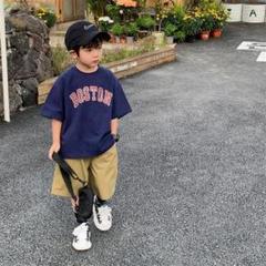 プリント　カジュアル　ダンス　男の子　女の子　子供服　Tシャツ