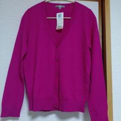ユニクロ　ピンク UVカット 長袖カーディガン M
