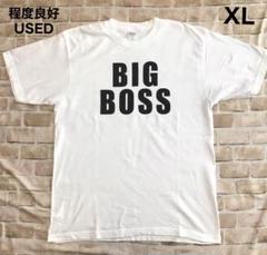 ★程度良好USED パロディTシャツ XL BIG BOSS ビッグボス 新庄？