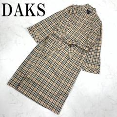 LA7316 DAKS ダックス コットン 長袖ガウン ナイトウェア ベージュL