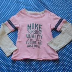 ロンT ナイキ JUST DO IT 120サイズ フーセンウサギ 重ね着風美品