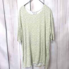 半袖Tシャツ　レオパード柄 　MADE　IN　ITALY　レーヨン100％