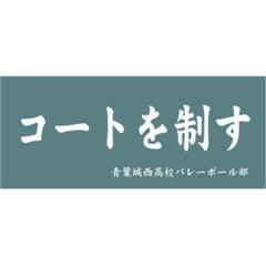 ハイキュー 横断幕 スポーツタオル 青葉城西 「コートを制す」+