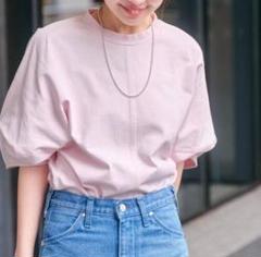 CASA FLINE ピンク バルーンスリーブ Tシャツ