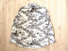 90s Ralph lauren MARLOWE 長袖シャツ M 犬 総柄