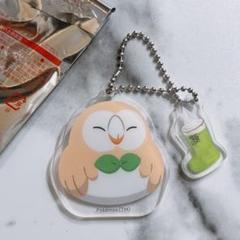 コメダ珈琲　ポケモン　オリジナルチャーム　モクロー