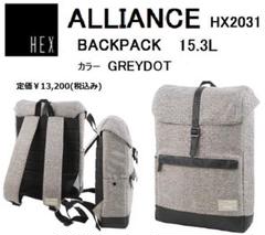 定価￥13,200 HEX ALLIANCE バックパック GREY DOT