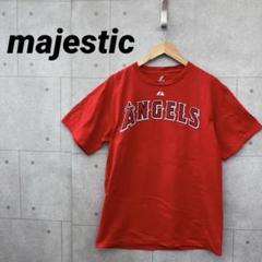 majestic マジェスティック Tシャツ エンゼルス MLB メンズ M 赤