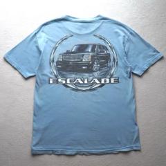 珍品 90s ESCALADE USA製 両面プリントTシャツ ライトブルー L