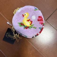 フェイラー　ハイジドット　パールパープル　アヒル　サークルポーチ　新品 フェイラー ハイジドット パールパープル アヒル サークルポーチ
