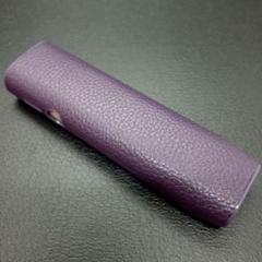 ★アイコス イルマ i ワン ケース iqos iluma one用 シボ 紫２