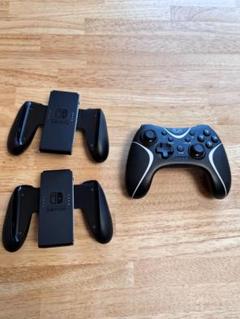 【セット】Nintendo Switch ジョイコンホルダー2個+プロコン1個
