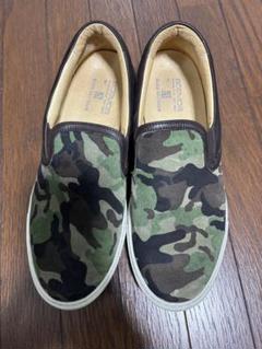 BOEMOS カモフラ スリッポン