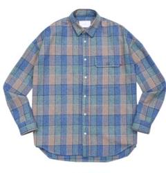 PLAID DROP SHOULDER SHIRT BLUE PLAIDのサムネイル