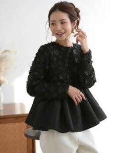在庫処分セール 花柄 シフォン フラワー チュニック ワンピース