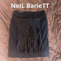 ニールバレット★黒変形プリーツスカート★サイズ40★NEIL BARRETのサムネイル