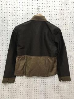 90's レトロ モダン ボーホーシック古着 配色切替　オープンカラージャケット