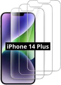 ✨早い者勝ち✨ iPhone14Plus 6.7インチ用 強化ガラス ３枚入り