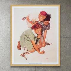 額装済/Mother's Little（ノーマン ロックウェル）/アートポスター Amazon.co.jp: Norman Rockwell ノーマンロックウェル（娘から父