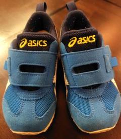 asics キッズ スニーカー 青　16.5センチ
