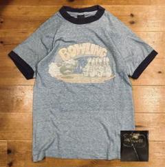 Tシャツ 古着 80s Anvil アンビル M リンガーT ボウリング 美品