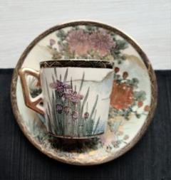 ❇️里帰り　カップ&ソーサー　Cup and saucer  薩摩焼　明治時代 ❇️里帰り カップ&ソーサー Cup and saucer 薩摩焼 明治時代
