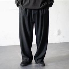afiit 3TUCK SLACKS サイズ1 Afiit / 3TUCK EASY WIDE SLACKS BLACK - メルカリ