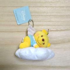 くまのプーさん　ベビープー　天使　寝そべり　ぬいぐるみボールチェーン　マスコット