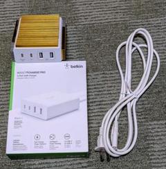 Belkin 108W GaN 急速充電器、電源ケーブル ヒートシンク付き
