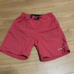 モンベル　キッズ　ハーフパンツ　赤　130サイズ