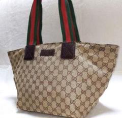 【最終値下げ 】GUCCI美品✨GG柄トートバッグ A4大容量のサムネイル