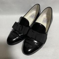 ✨美品✨ランバンオンブルー オペラ エナメルローファー ラメ ランバン オン ブルー LANVIN en Bleu リボンモチーフローファー