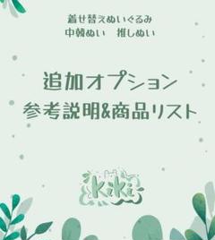 中韓ぬい 韓国風着せ替えぬいぐるみ 「追加オプション」参考説明