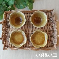 瀬戸焼方形小鉢４点小皿２点 瀬戸焼方形小鉢4点小皿2点