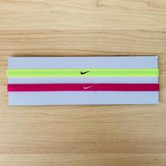 人気! nike ヘアバンド ピンク×イエロー