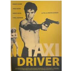 TAXI DRIVER タクシー ドライバー 特大 ポスター 映画 洋画 額付