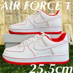 ナイキ エアフォース1 07 ロー NIKE AF1 メンズ スニーカー 白 赤