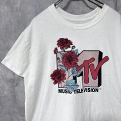 MTV フラワーグラフィック Tシャツ XXL