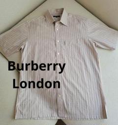 Burberry バーバリーロンドン　半袖シャツ　ストライプ ノバチェック M